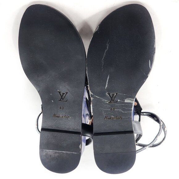 LOUIS VUITTON Passenger Studded Monogram Gladiator Ankle Strap Sandal - Picture 7 of 7